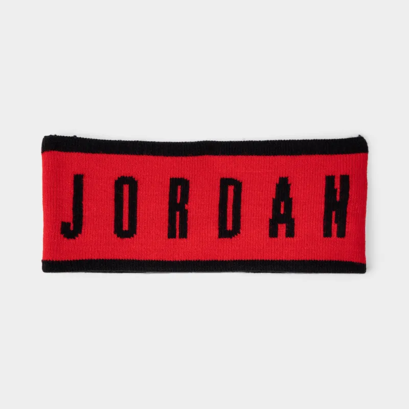 Jordan Seamless Knit Headband Reversible Black / Fire Red - Fire Red sold by JD Sports