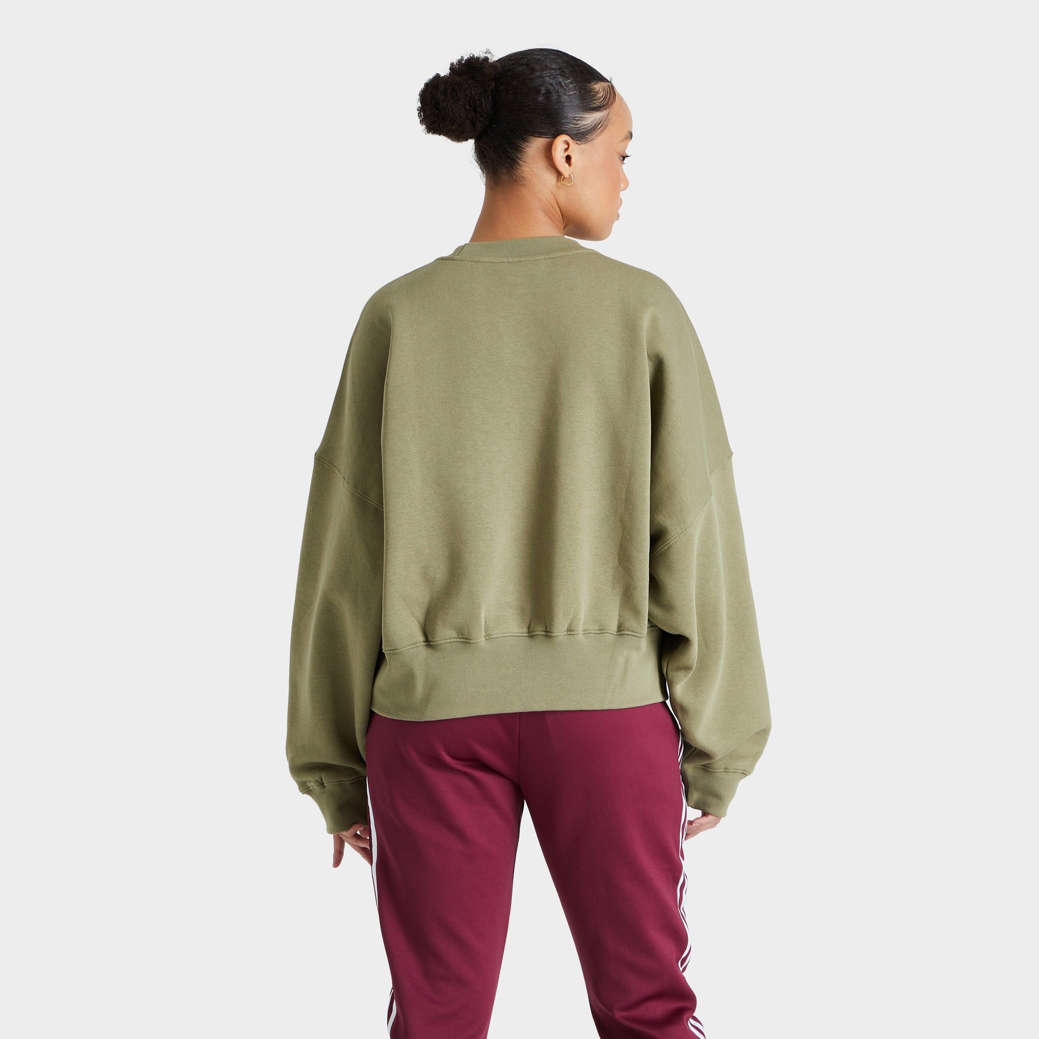adidas Originals Women's Adicolor Essentials Fleece Crewneck / Orbit Green sold by JD Sports product image thumbnail 2