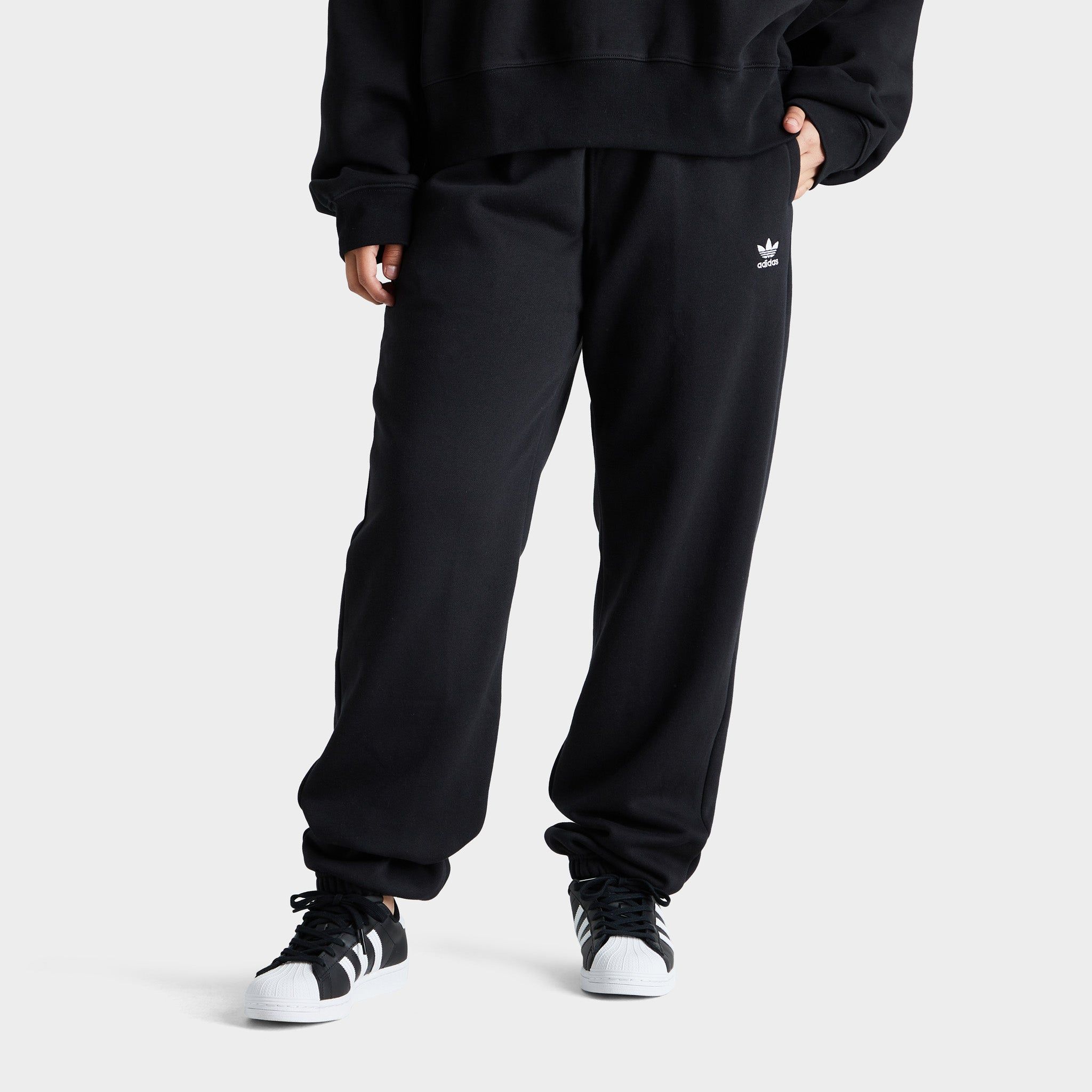 adidas Originals Women's Adicolor Essentials Fleece Joggers / Black sold by JD Sports