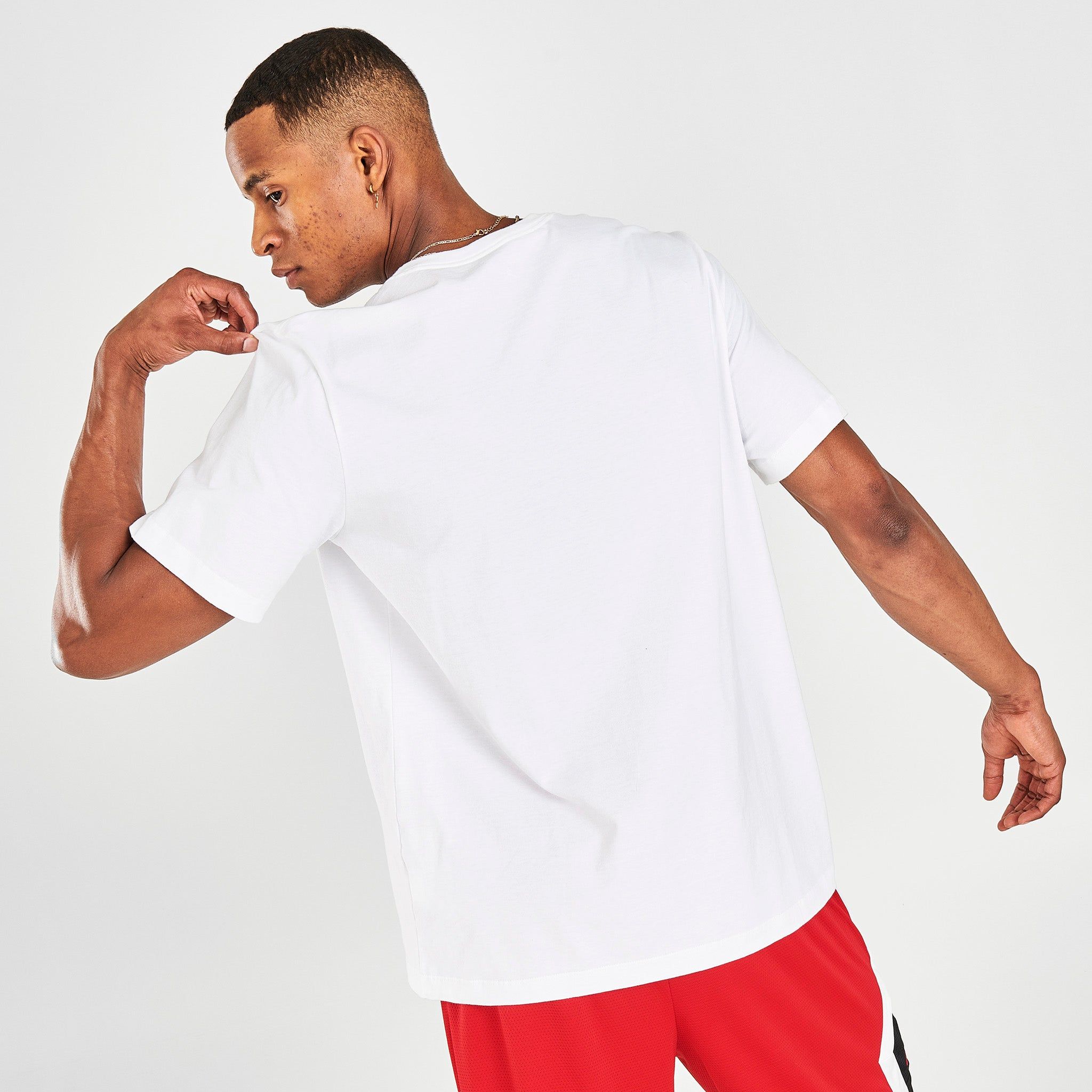 Jordan Air Wordmark T-shirt White / Gym Red - Black sold by JD Sports product image thumbnail 2