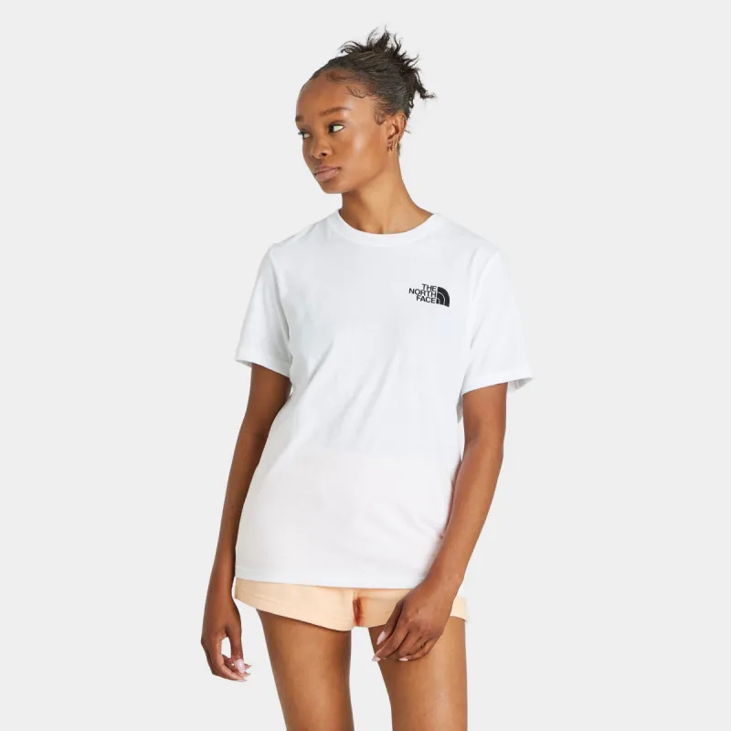 The North Face Women's Box NSE T-shirt TNF White / Apricot Ice Dye Ombre Fill sold by JD Sports