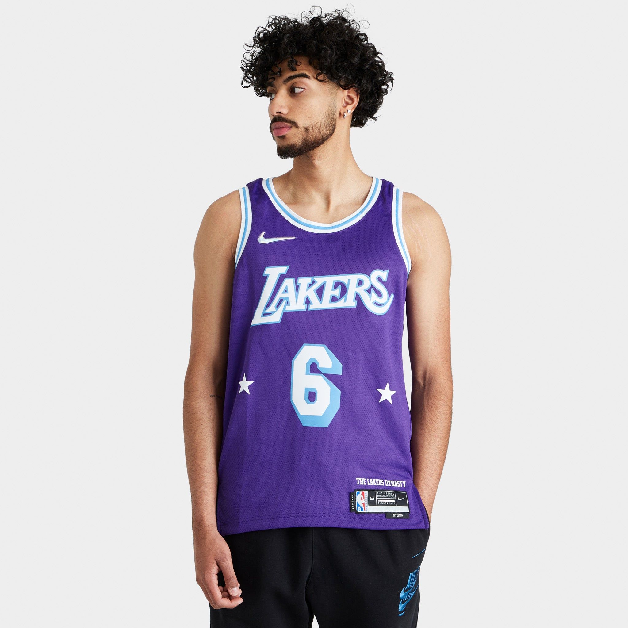 Nike Dri-FIT NBA Los Angeles Lakers City Edition Jersey / Field Purple sold by JD Sports product image thumbnail 4
