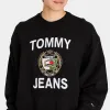 Tommy Jeans TJ Crest Logo Crewneck / Black sold by JD Sports