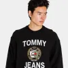 Tommy Jeans TJ Crest Logo Crewneck / Black sold by JD Sports