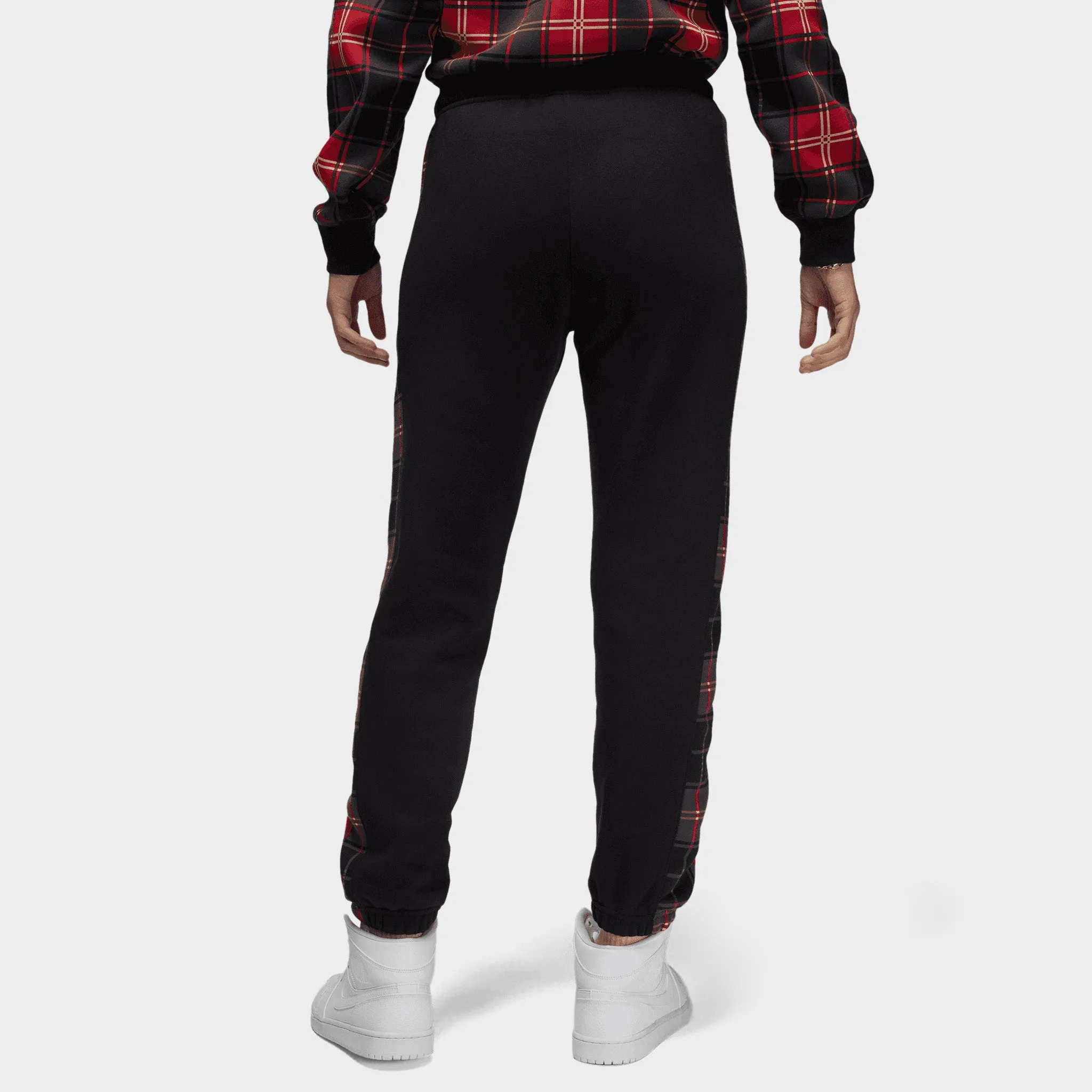Jordan Women's Brooklyn Plaid Fleece Pants Black / Dark Driftwood sold by JD Sports product image thumbnail 2
