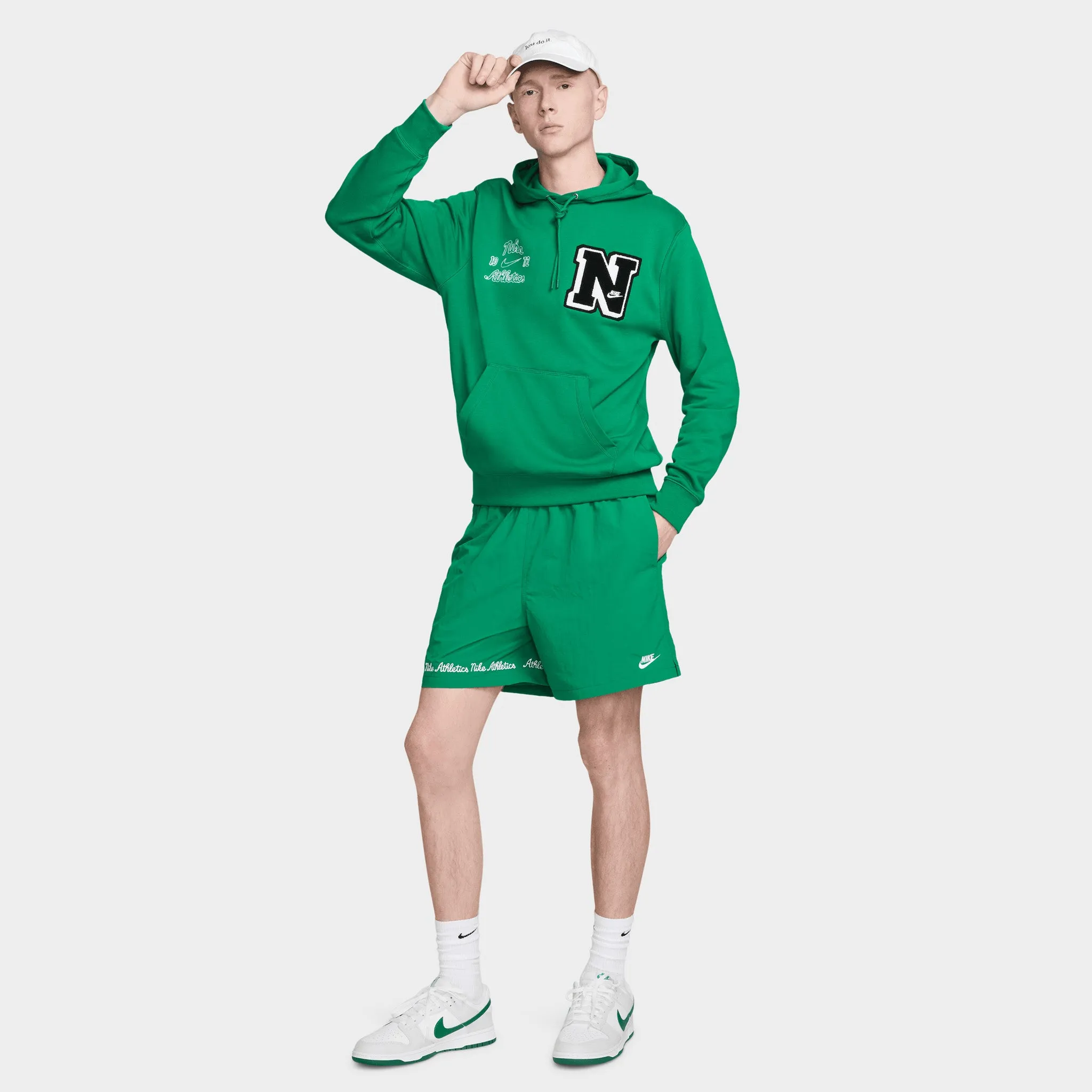 Nike Club Flow Varsity Shorts Malachite / White sold by JD Sports product image thumbnail 5