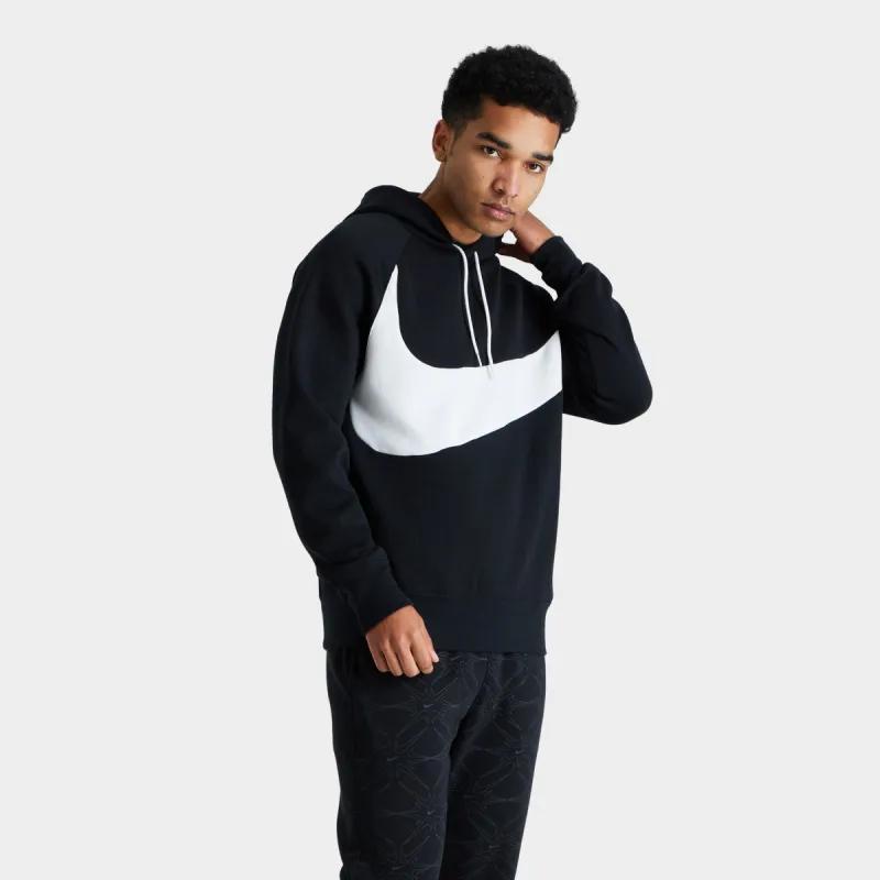 Nike Sportswear Swoosh Tech Fleece Pullover Hoodie Black / White - White sold by JD Sports