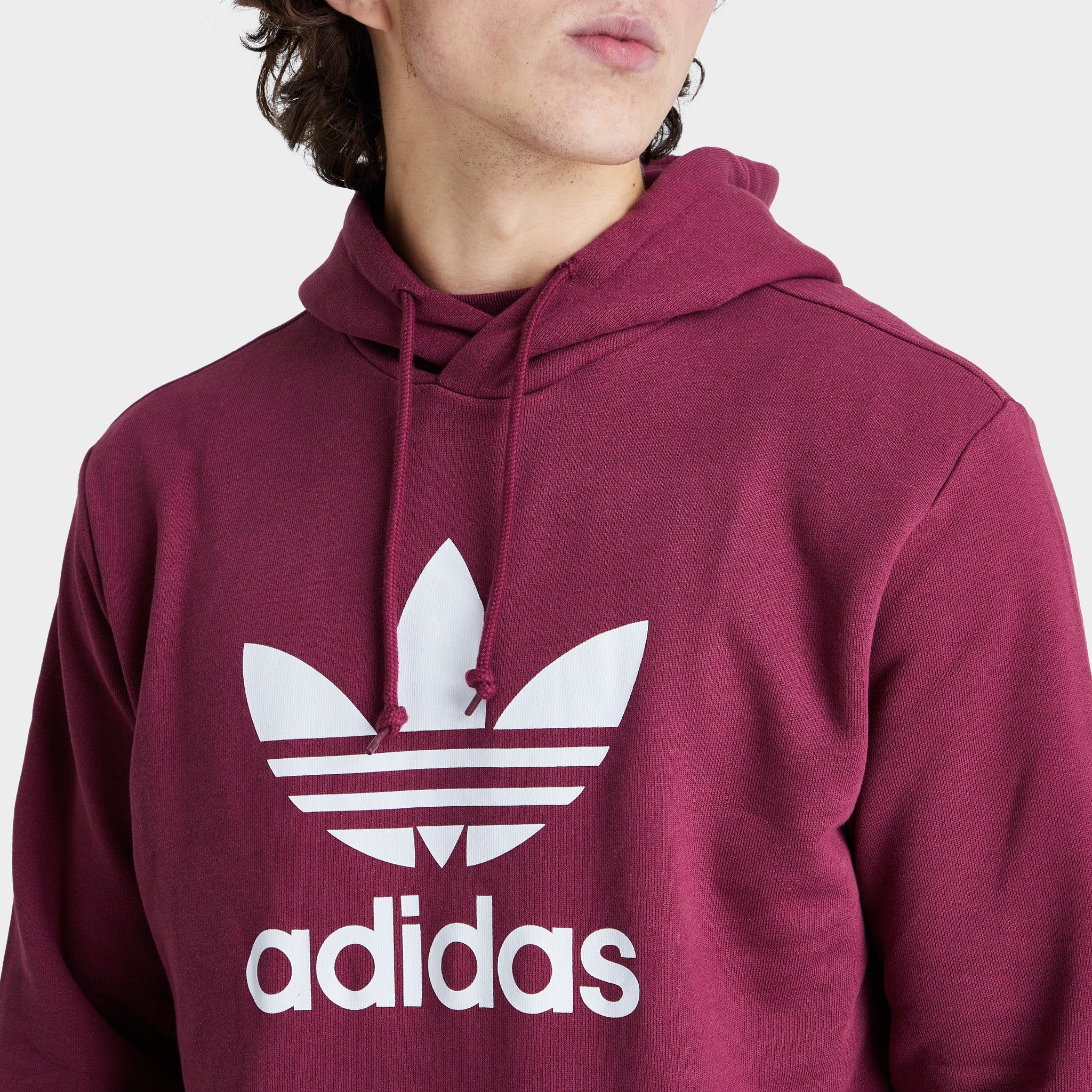 adidas Originals Adicolor Classics Trefoil Hoodie Victory Crimson / White sold by JD Sports product image thumbnail 4