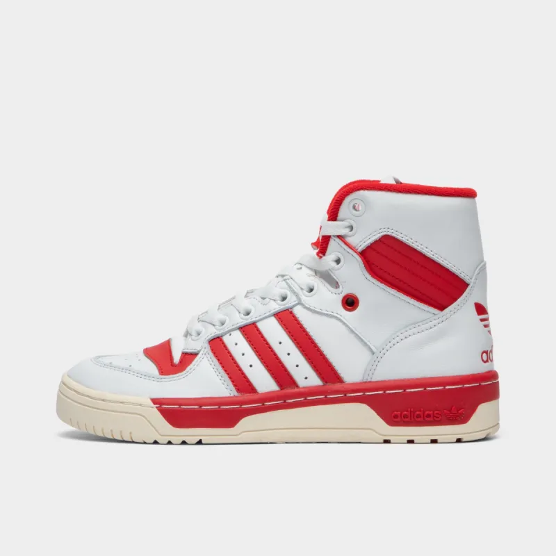 Adidas Originals Women's Rivalry Hi Crystal White / Better Scarlet - Cream White sold by JD Sports