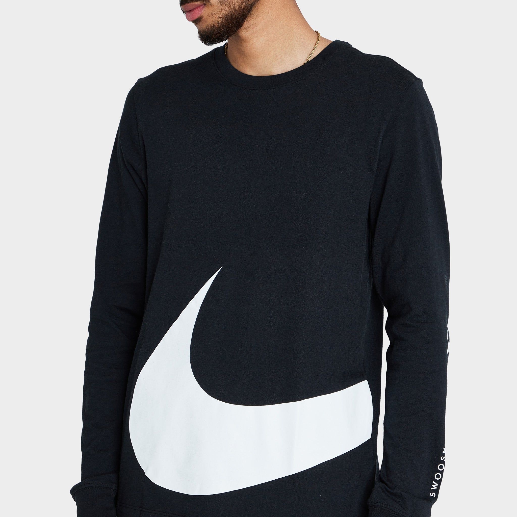 Nike Sportswear Graphic Long Sleeve T-shirt / Black sold by JD Sports product image thumbnail 4