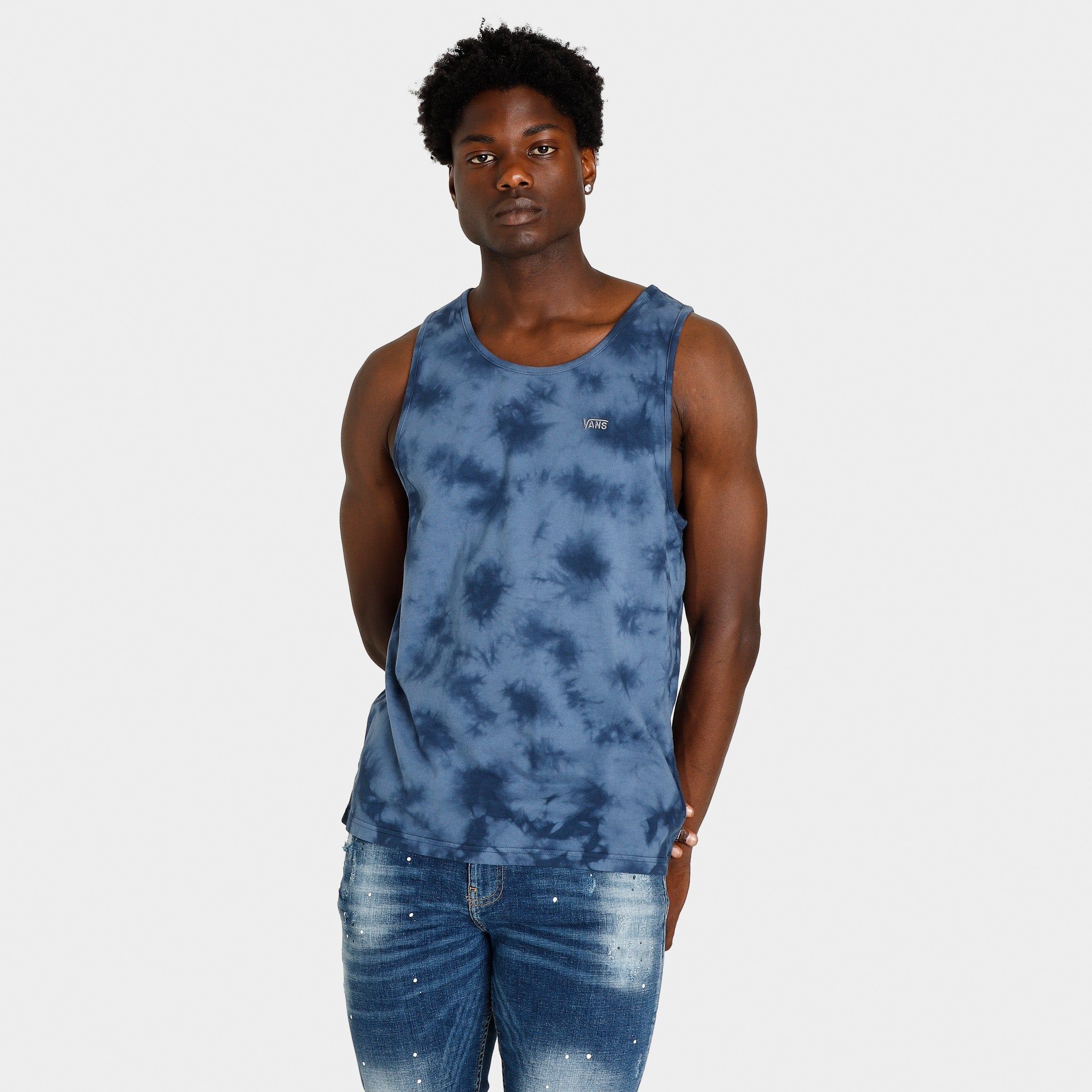 Vans Tie Dye Drop V Tank Top / Dress Blues sold by JD Sports