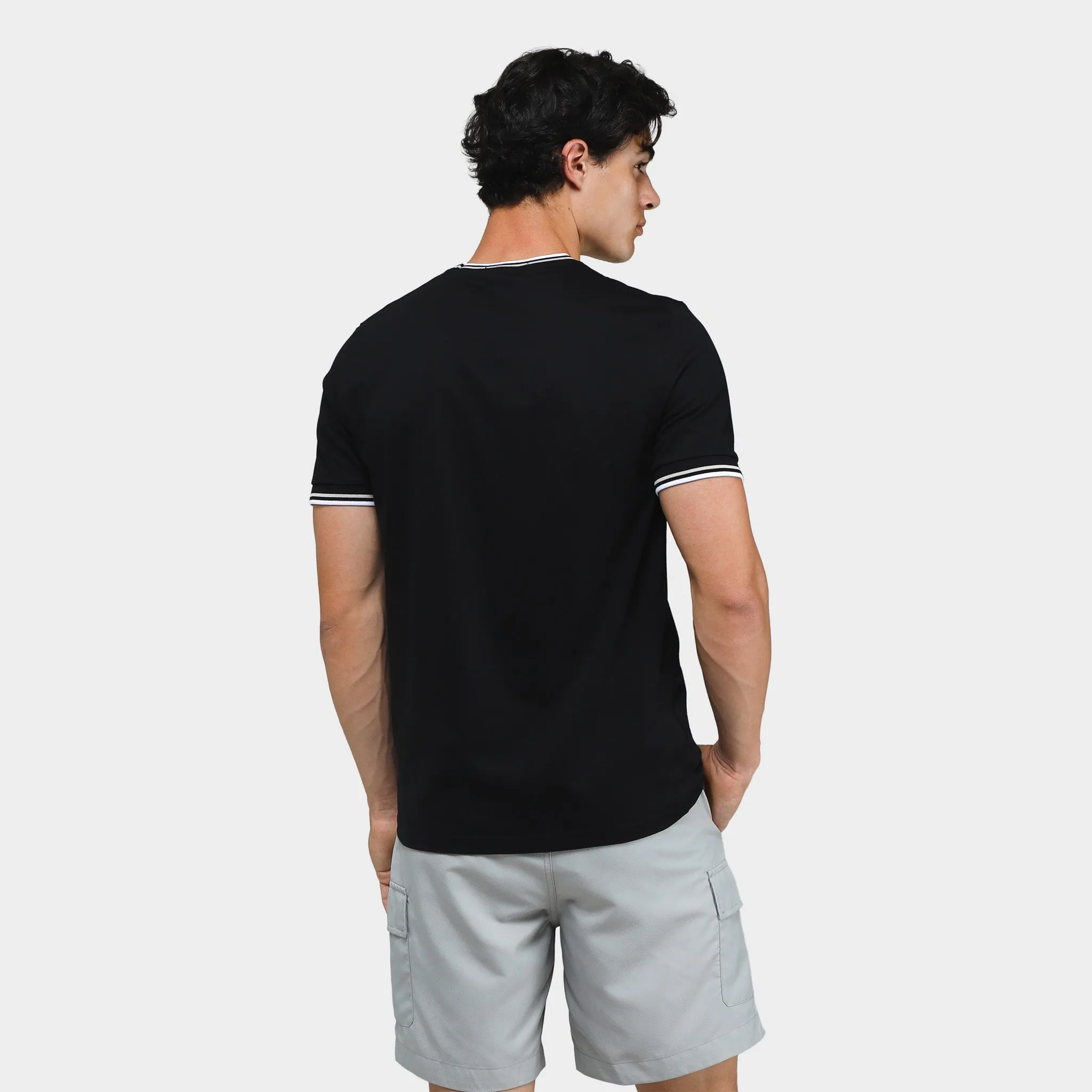 Fred Perry Twin Tipped T-shirt Black / White sold by JD Sports product image thumbnail 2