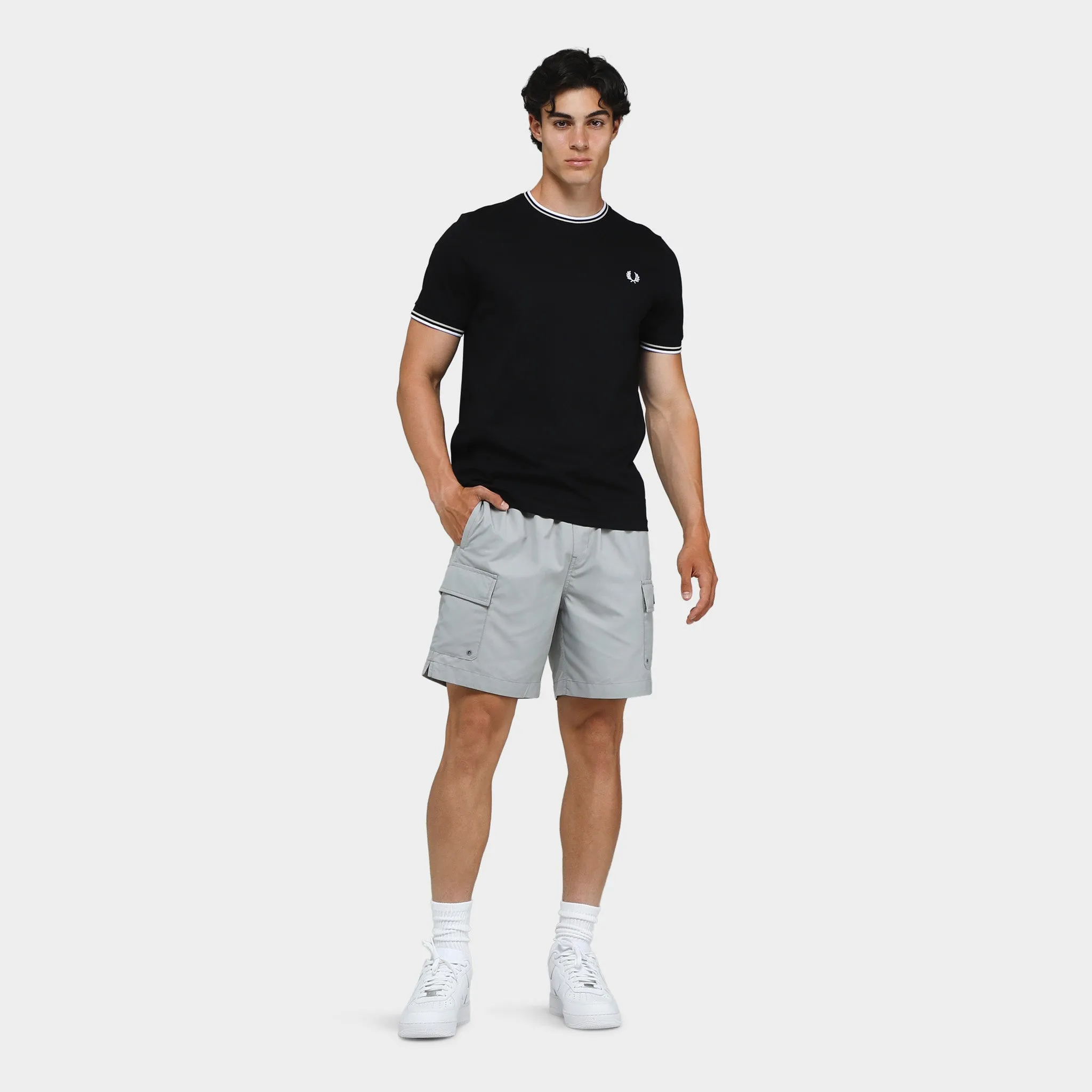 Fred Perry Twin Tipped T-shirt Black / White sold by JD Sports product image thumbnail 5