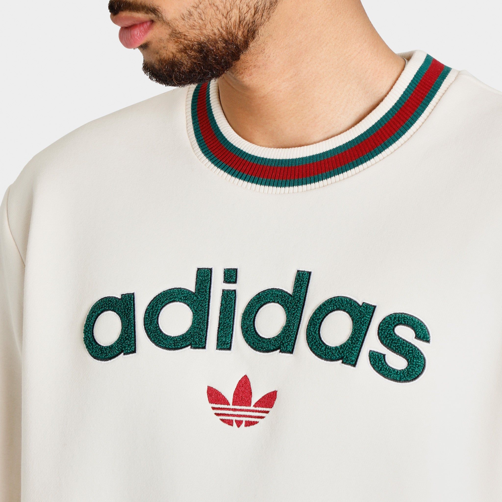 adidas Collegiate Crewneck Wonder White / Wonder White sold by JD Sports product image thumbnail 4