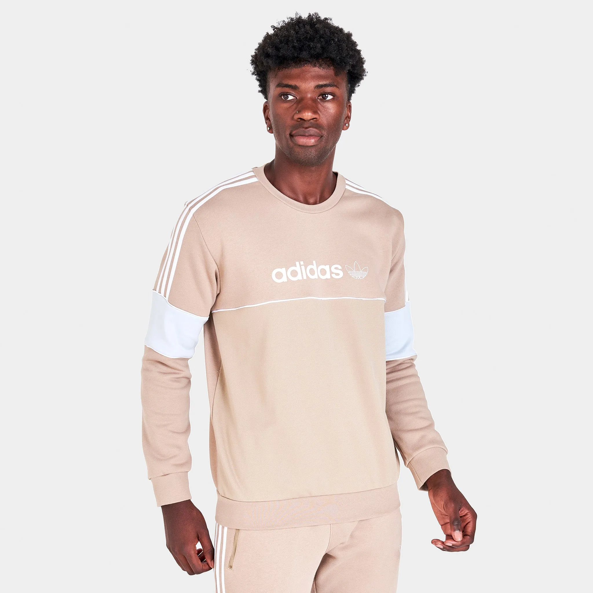 adidas Originals Itasca Crewneck Khaki / Grey sold by JD Sports