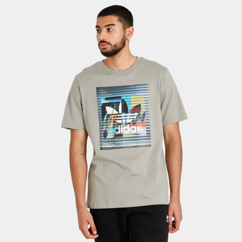 adidas Originals Graphics Off The Grid T-shirt / Silver Pebble sold by JD Sports