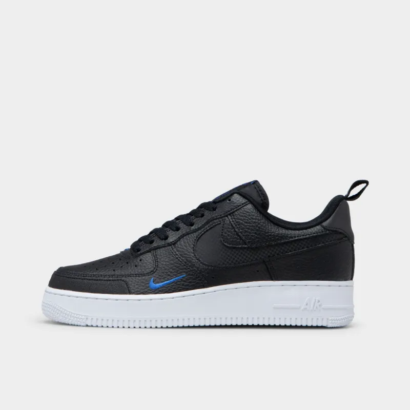 Nike Air Force 1 Low LV8 Black / Black-Game Royal-White sold by JD Sports