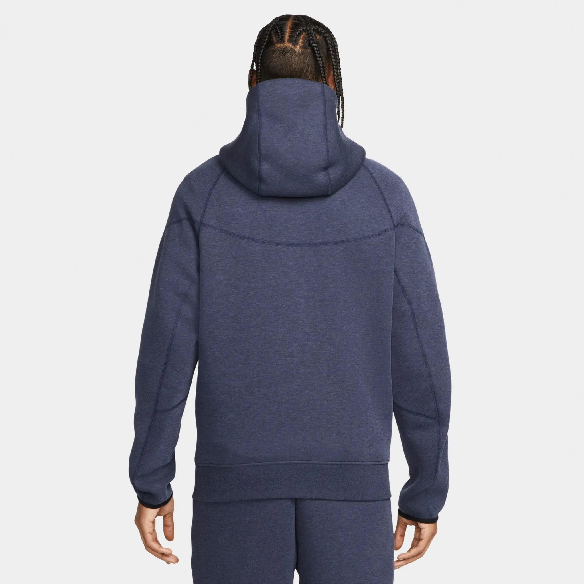 Nike Sportswear Tech Fleece Windrunner Full Zip Hoodie Obsidian Heather / Black sold by JD Sports product image thumbnail 2