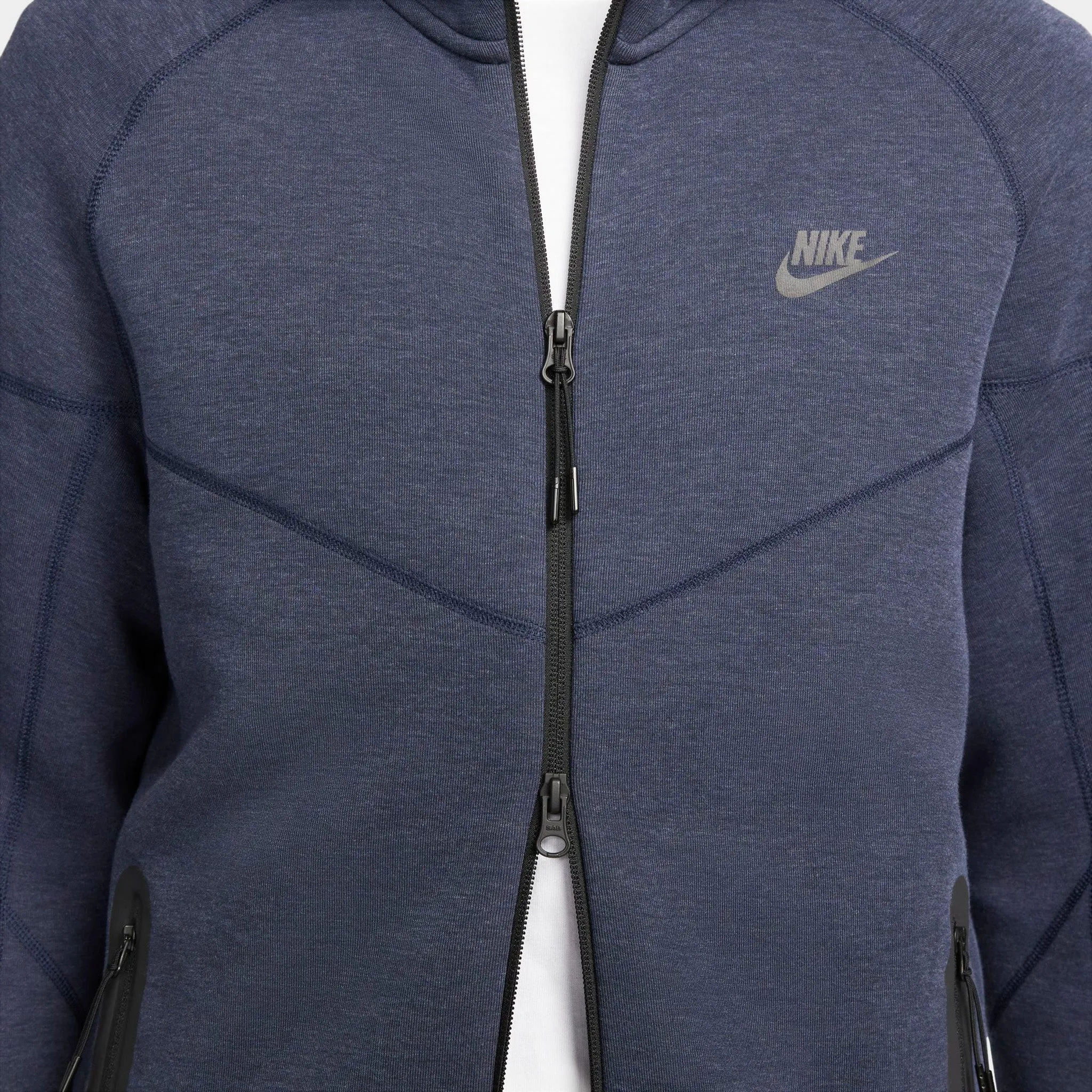 Nike Sportswear Tech Fleece Windrunner Full Zip Hoodie Obsidian Heather / Black sold by JD Sports product image thumbnail 4
