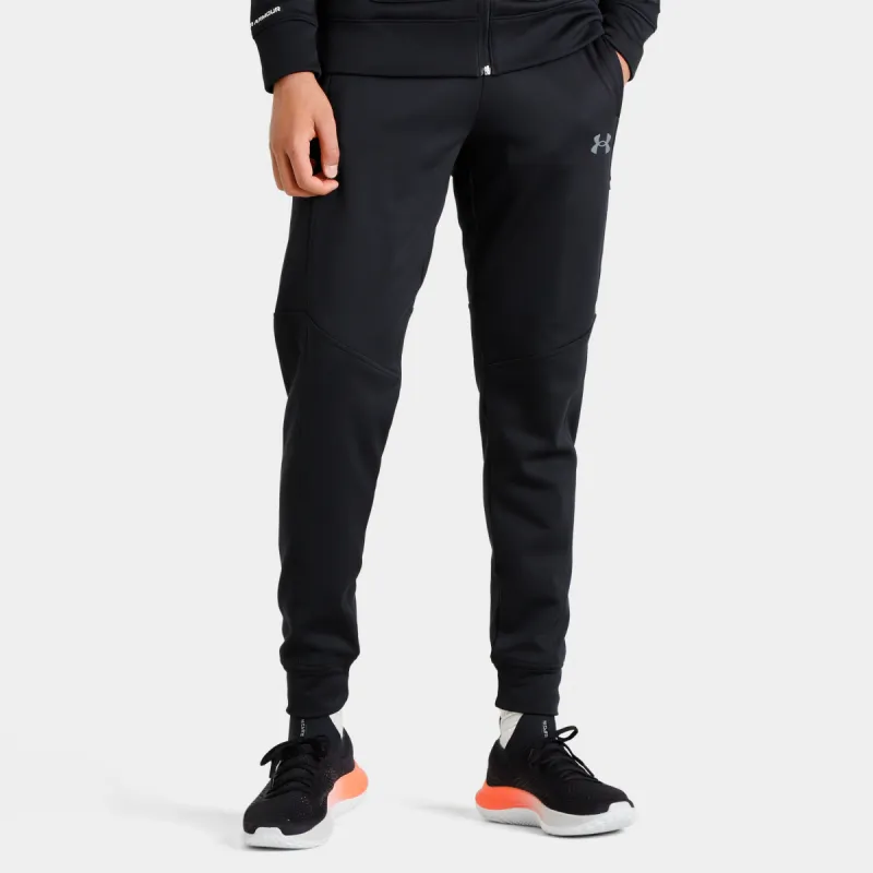 Under Armour JD Armour Fleece Printed Joggers Black / Pitch Gray sold by JD Sports