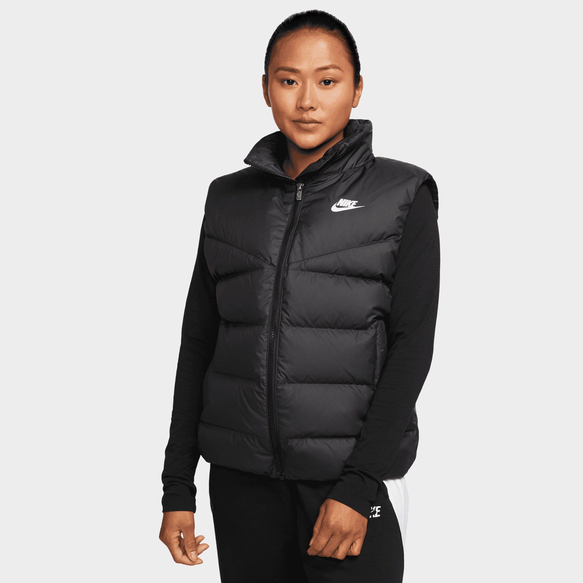 Nike Women's Sportswear Therma-FIT City Series Synthetic Fill High-Pile Fleece Jacket Black / Black - White sold by JD Sports