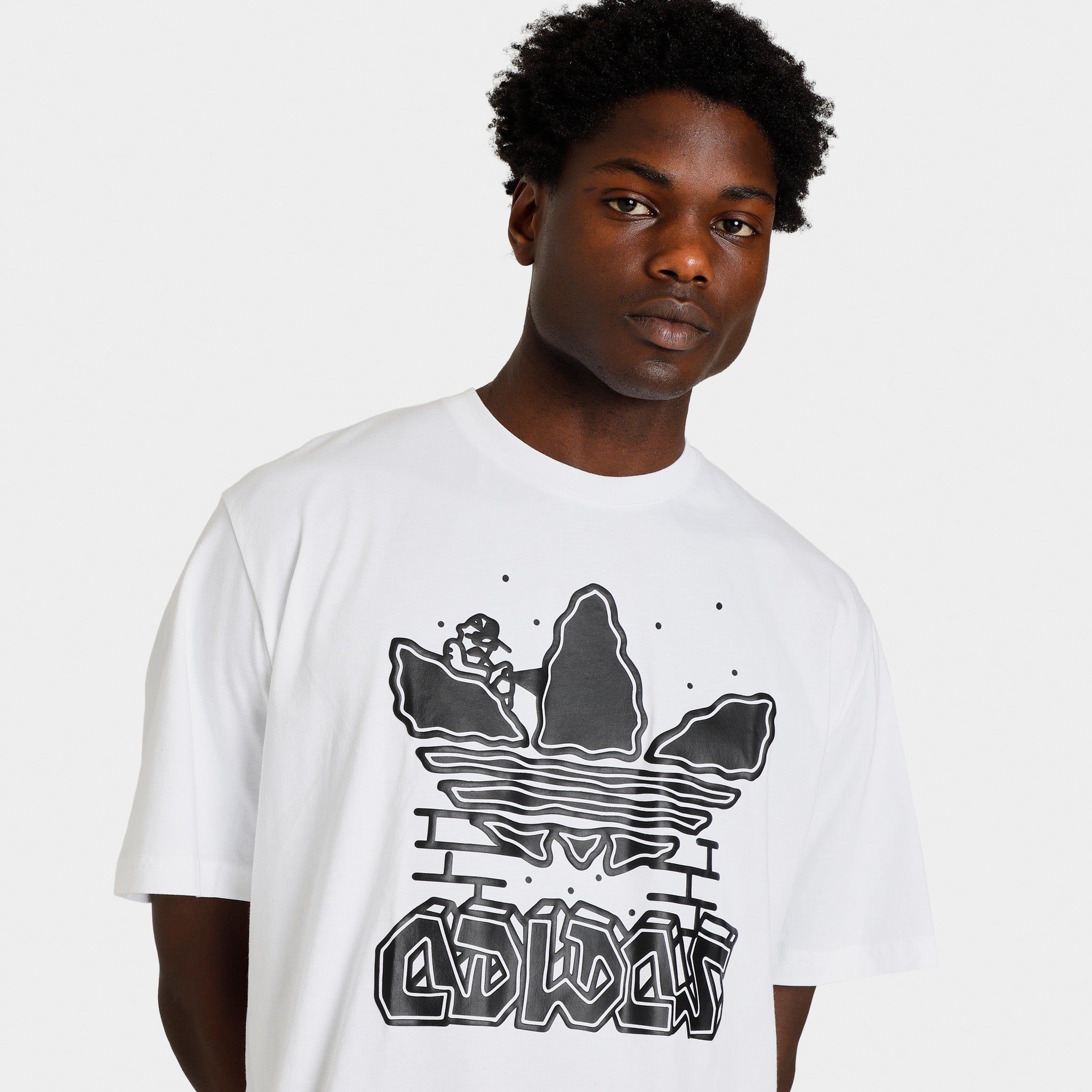 adidas Fuzi TS T-Shirt / White sold by JD Sports product image thumbnail 2