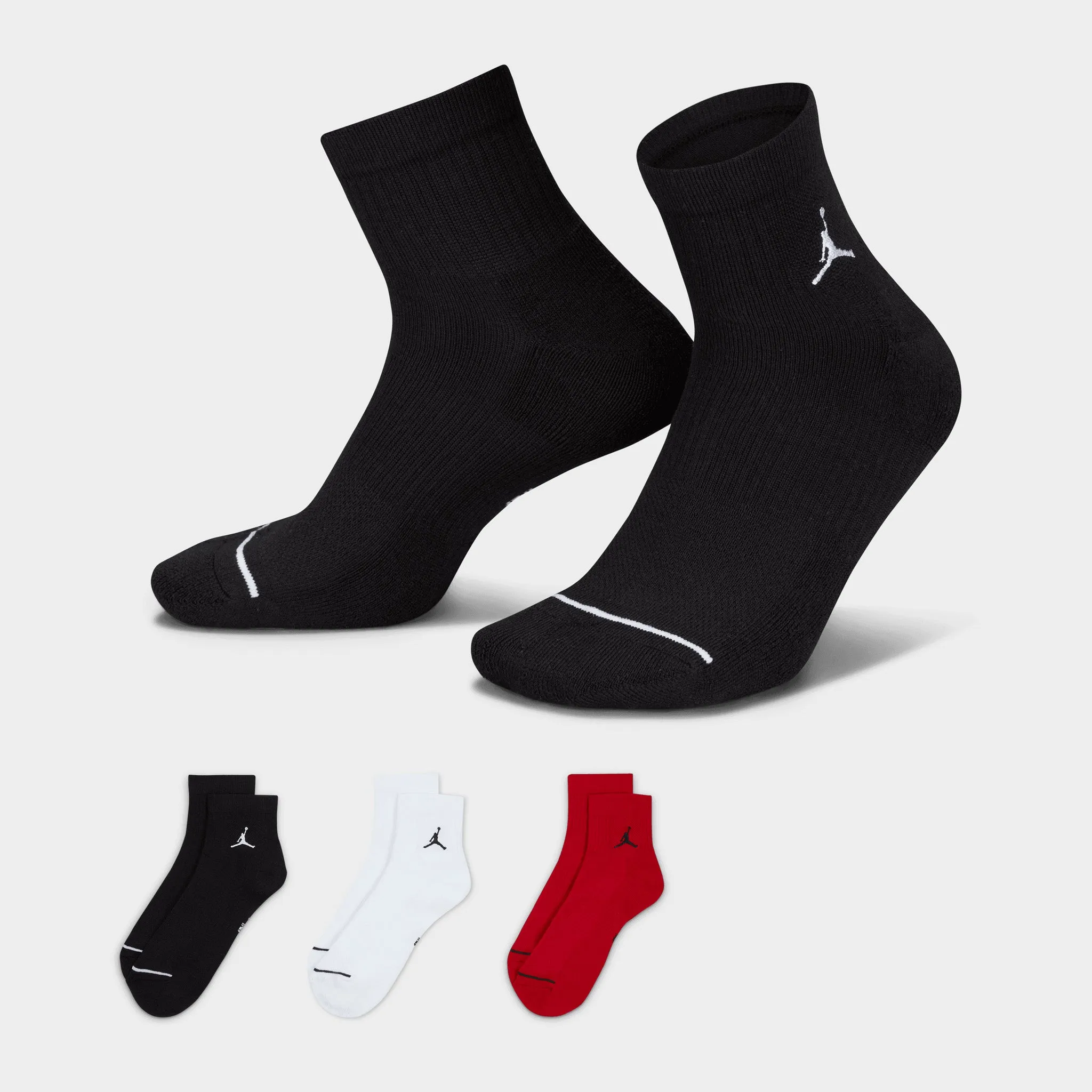 Jordan Everyday Ankle Socks (3 Pack) / Multi-Color sold by JD Sports product image thumbnail 4