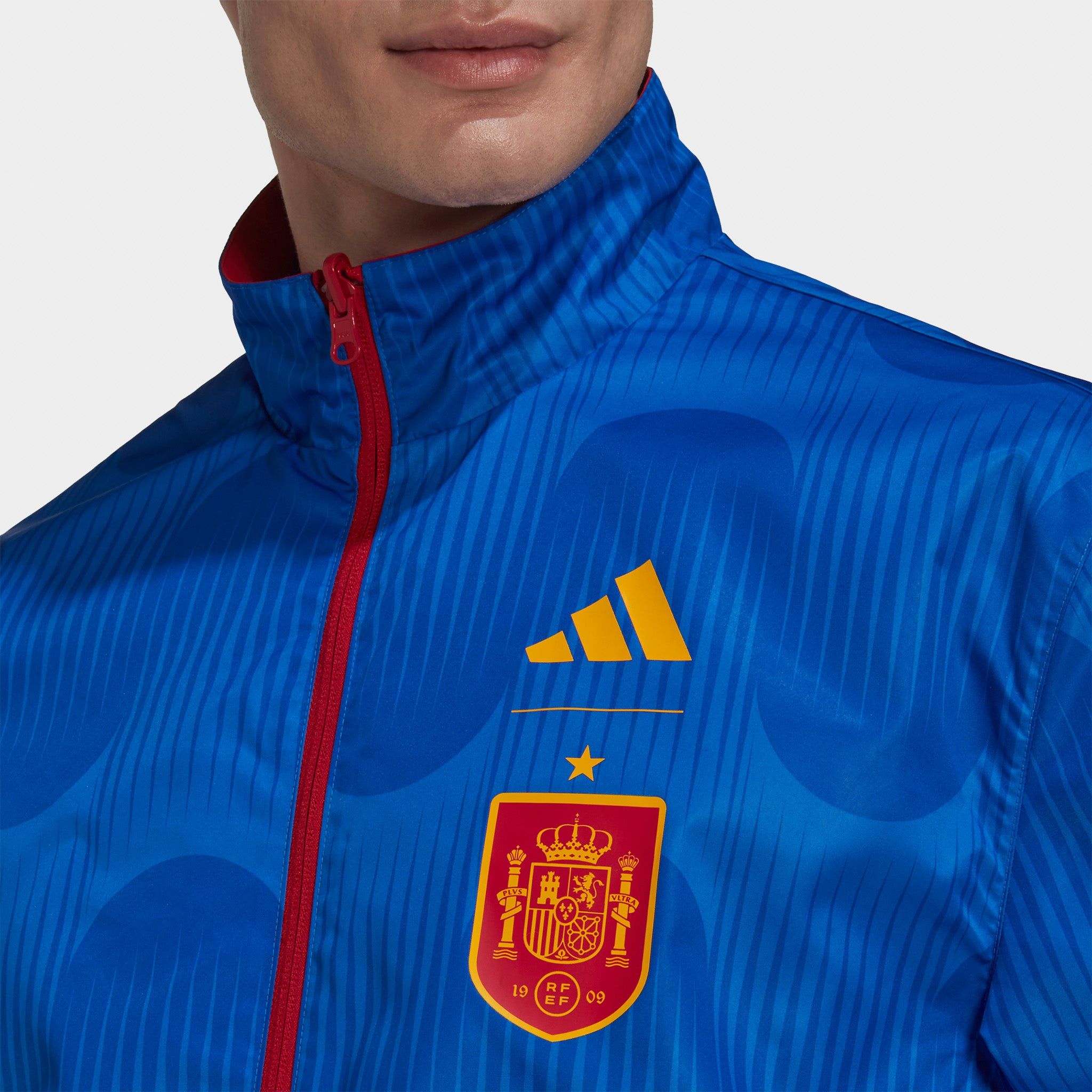 adidas Spain Reversible Anthem Jacket Team Power Red 2 / Team Navy Blue 2 sold by JD Sports product image thumbnail 4
