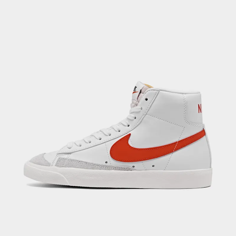 Nike Women's Blazer Mid '77 White / Habanero Red - Sail sold by JD Sports