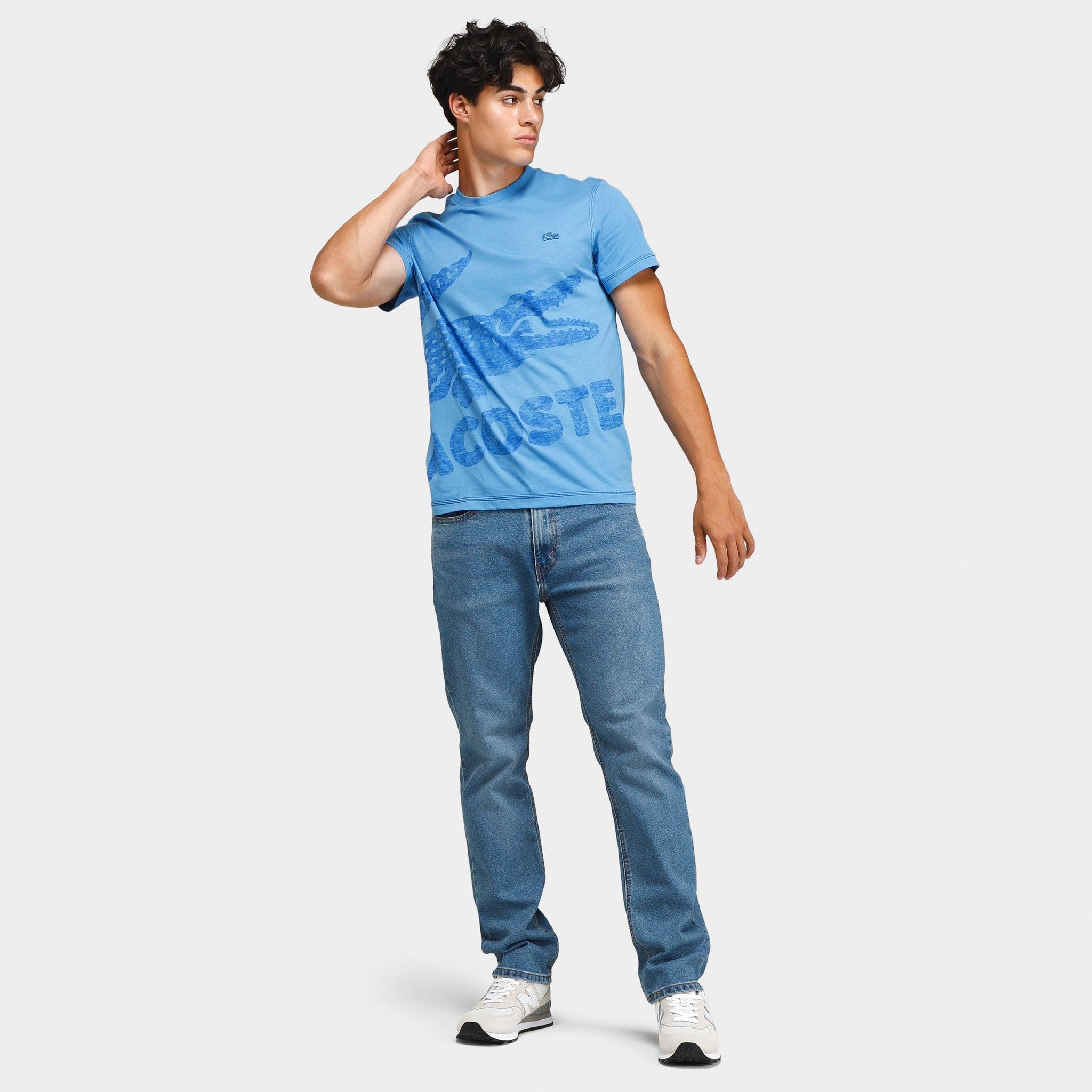 Lacoste Regular Fit Organic Cotton Jersey T-shirt / Ethereal sold by JD Sports product image thumbnail 5