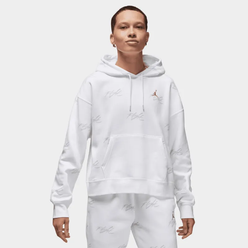 Jordan Women's Brooklyn Fleece Pullover Hoodie / White sold by JD Sports