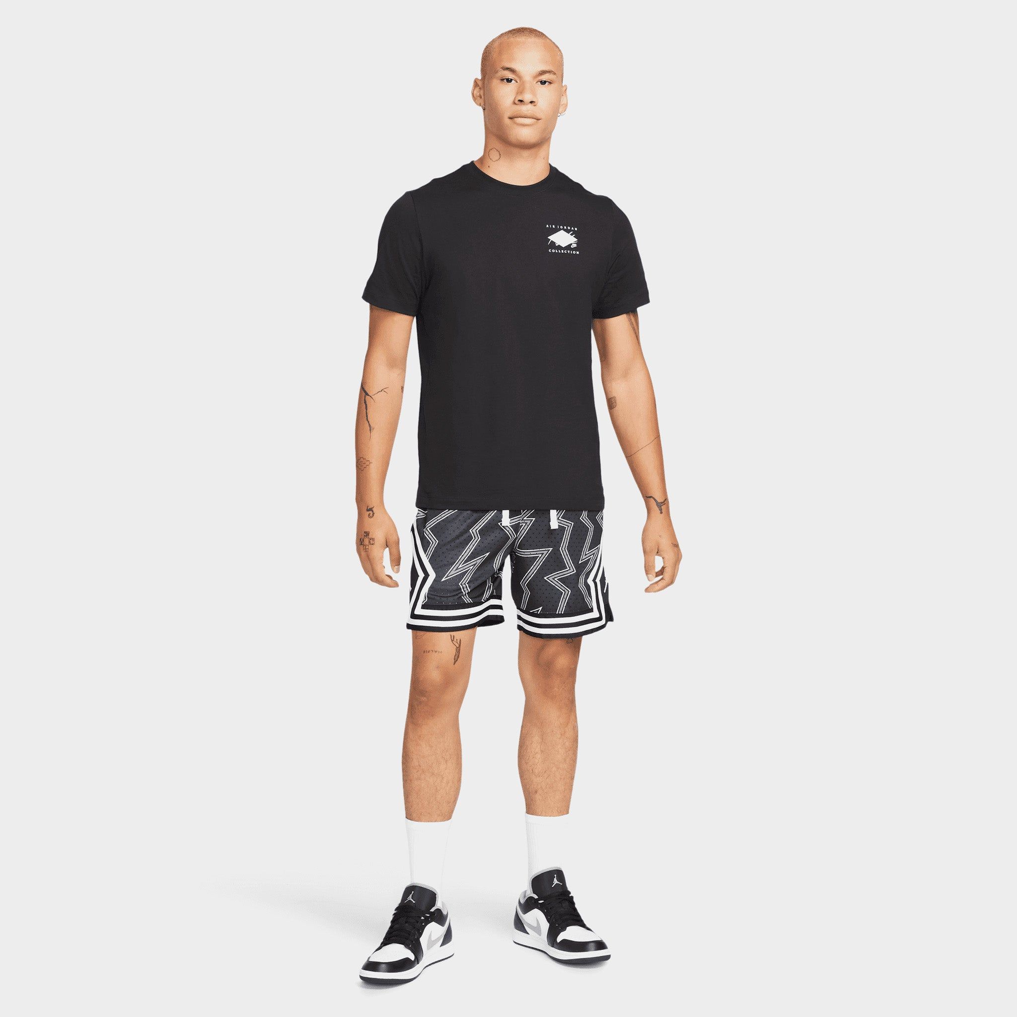 Jordan Dri-FIT Air Printed Diamond Shorts Black / Black - White sold by JD Sports product image thumbnail 5