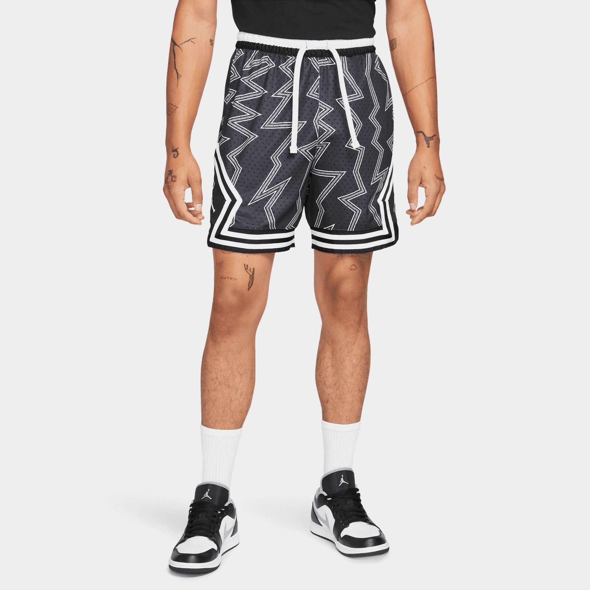 Jordan Dri-FIT Air Printed Diamond Shorts Black / Black - White sold by JD Sports product image thumbnail 4