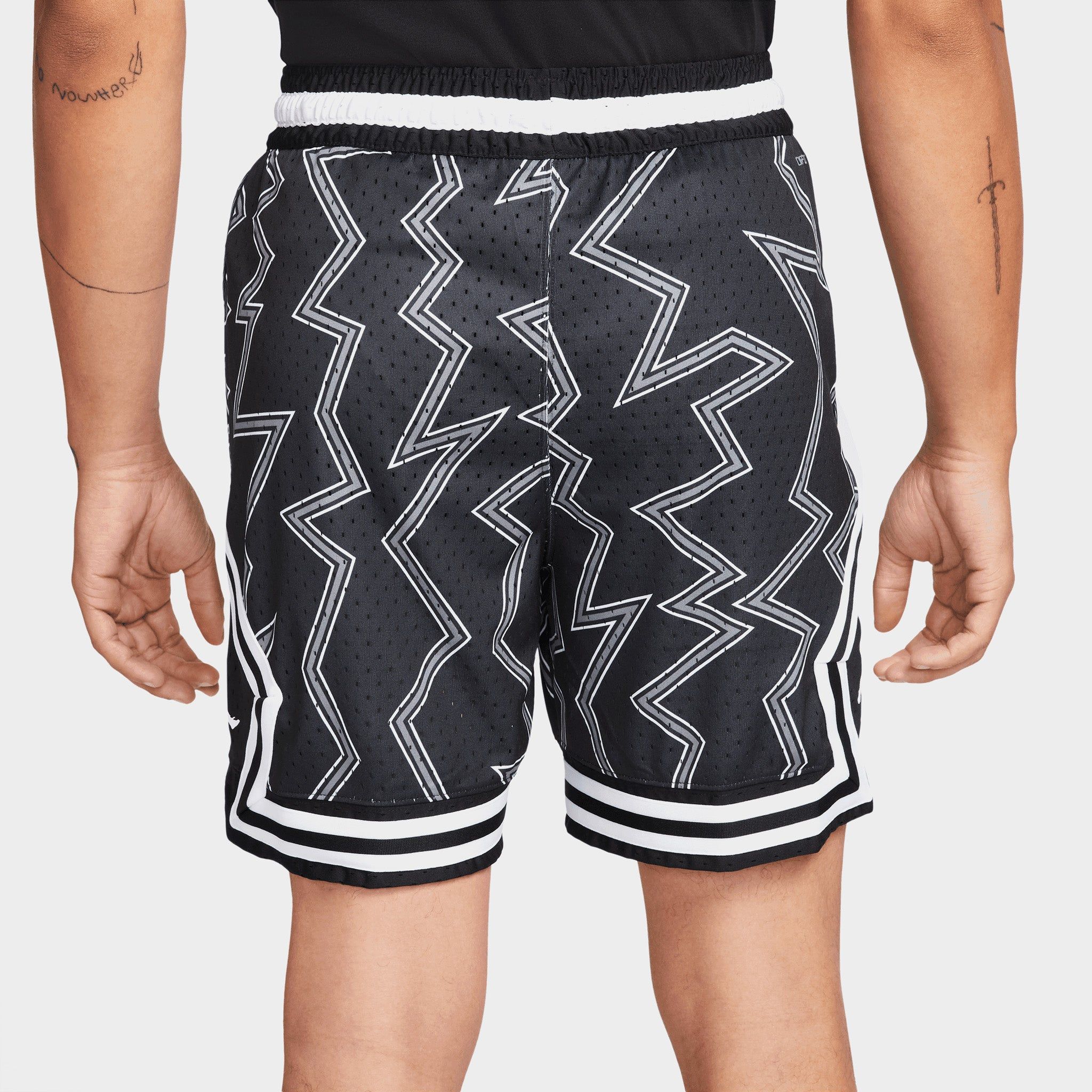 Jordan Dri-FIT Air Printed Diamond Shorts Black / Black - White sold by JD Sports product image thumbnail 2