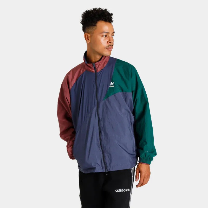 adidas Originals Adicolor Colorblock Track Jacket Shadow Navy / Burgundy - Collegiate Green sold by JD Sports