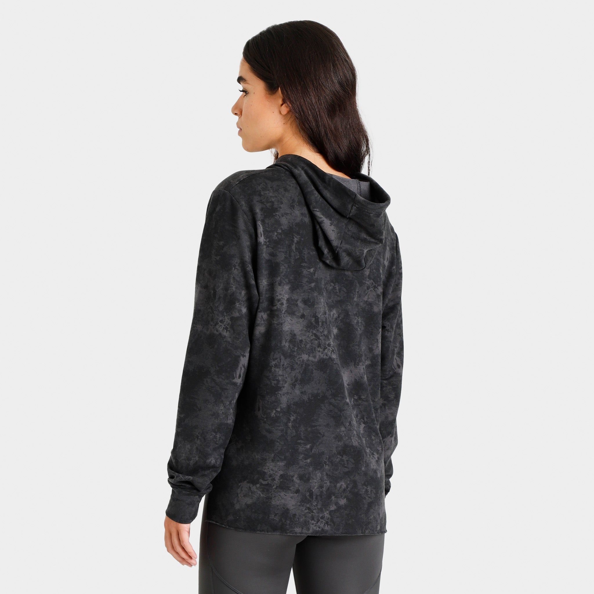 Under Armour Women’s UA Rival Terry Printed Pullover Hoodie Black / White sold by JD Sports product image thumbnail 2