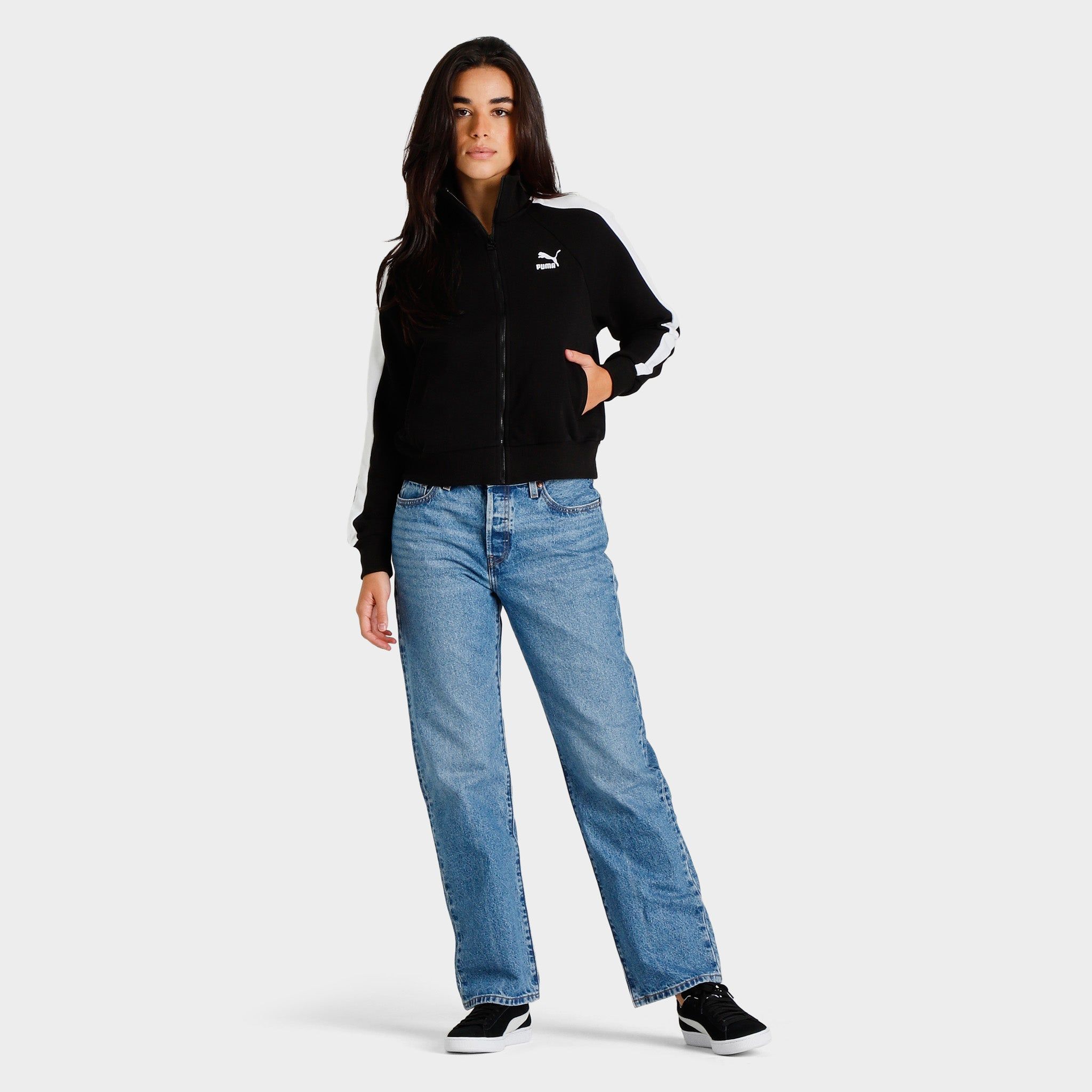Puma Women's Iconic T7 Track Jacket TR / Puma Black sold by JD Sports product image thumbnail 5