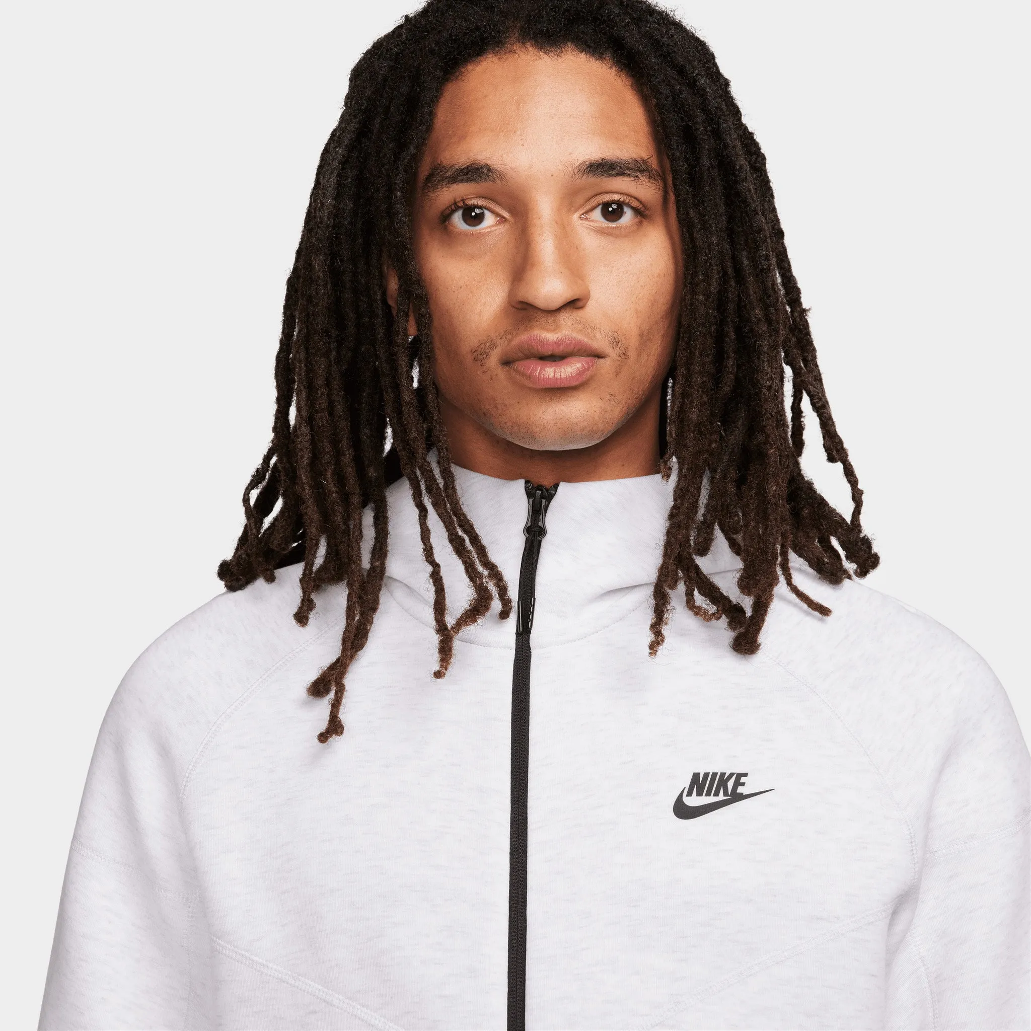 Nike Sportswear Tech Fleece Windrunner Full Zip Hoodie Birch Heather / Black sold by JD Sports product image thumbnail 3