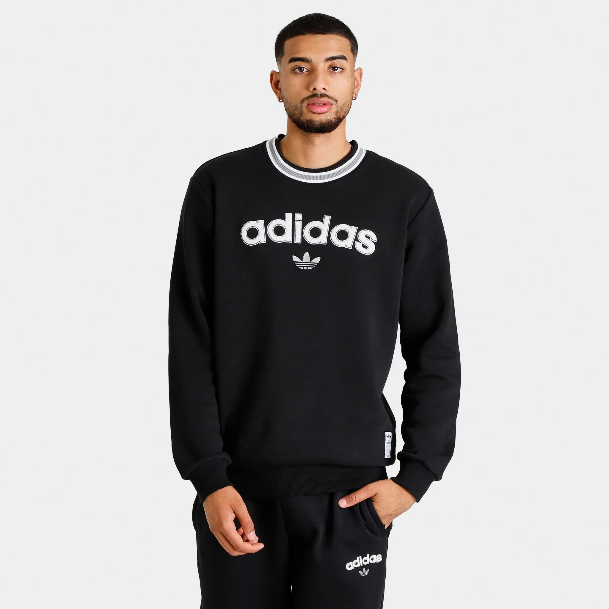 adidas Collegiate Crewneck Black / Black sold by JD Sports