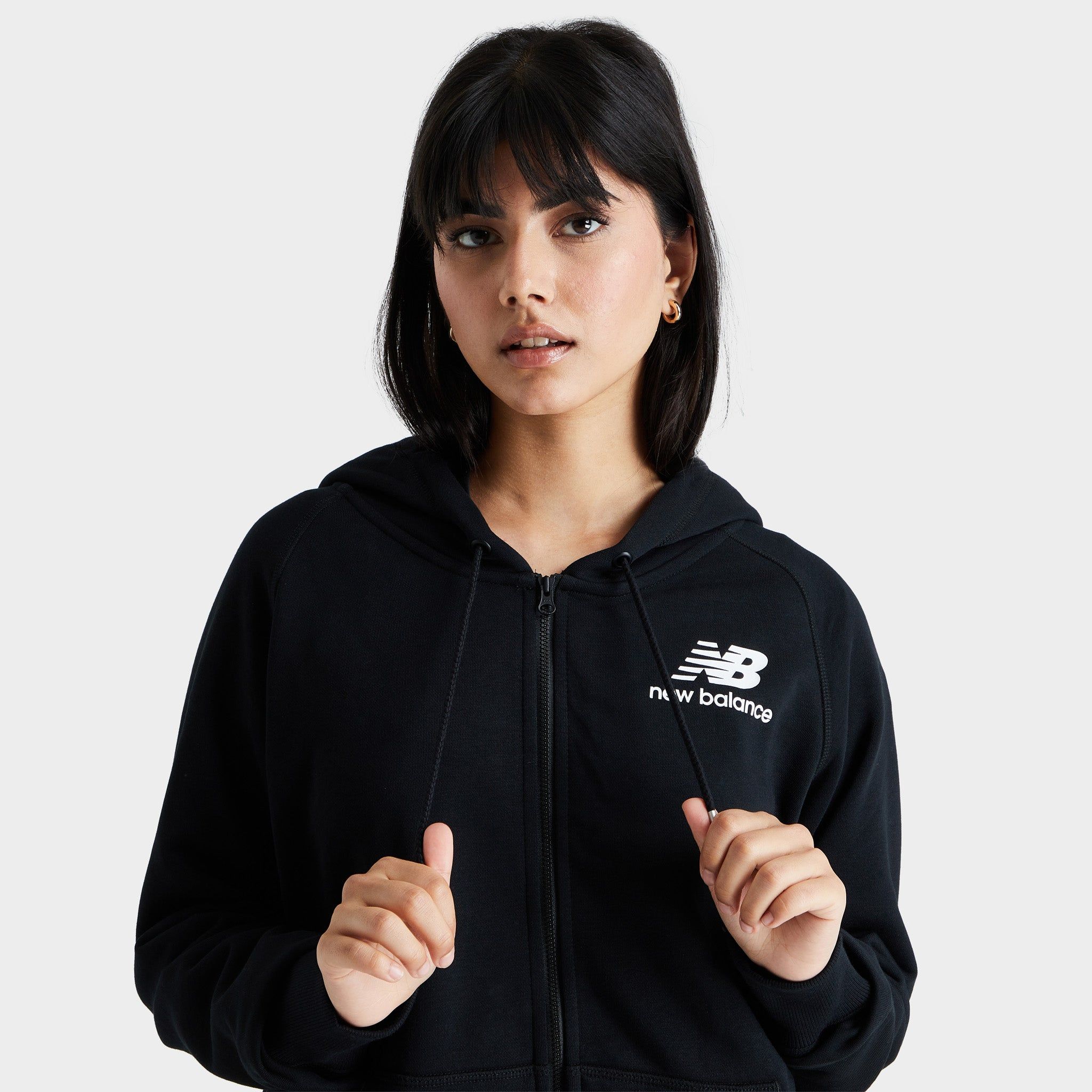 New Balance Women's Essentials Full Zip Hoodie / Black sold by JD Sports product image thumbnail 2