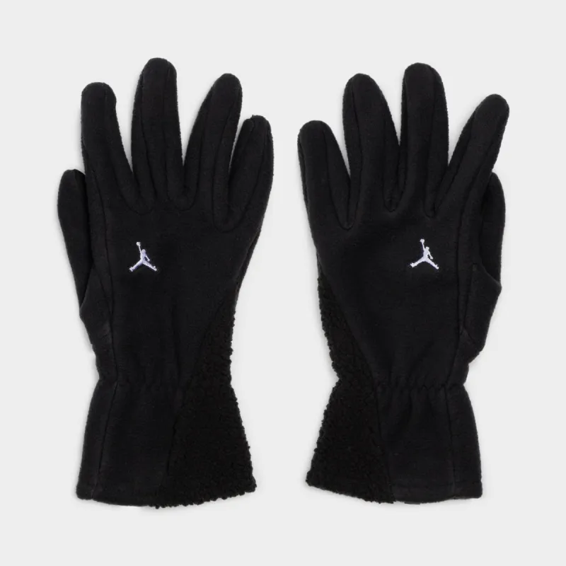Jordan Fleece Gloves Black / White sold by JD Sports