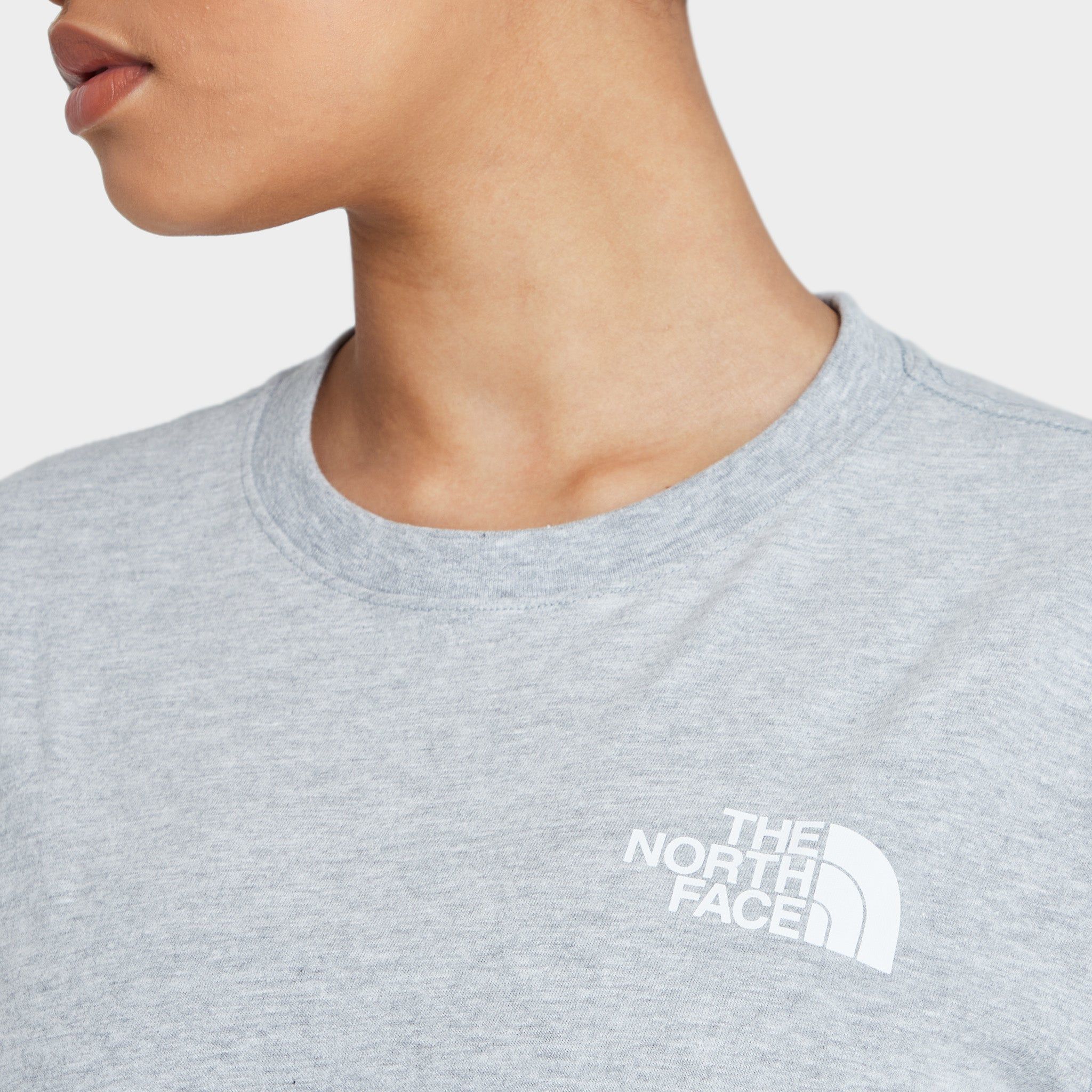 The North Face Women's Brand Proud Long Sleeve T-shirt TNF Light Grey Heather / TNF Black sold by JD Sports product image thumbnail 3