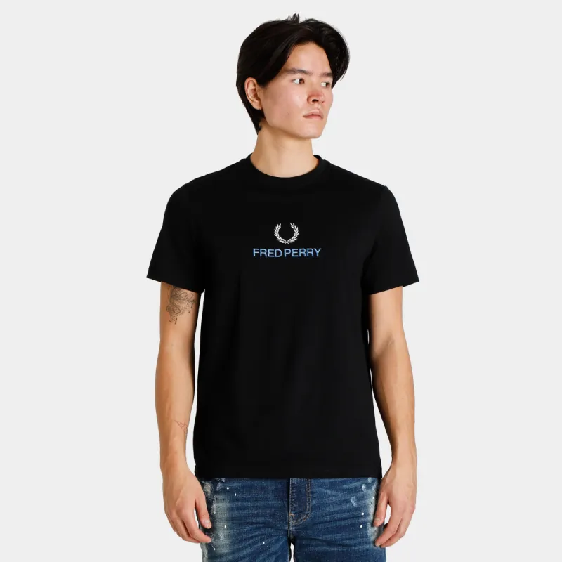 Fred Perry Embroidered T-shirt / Black sold by JD Sports
