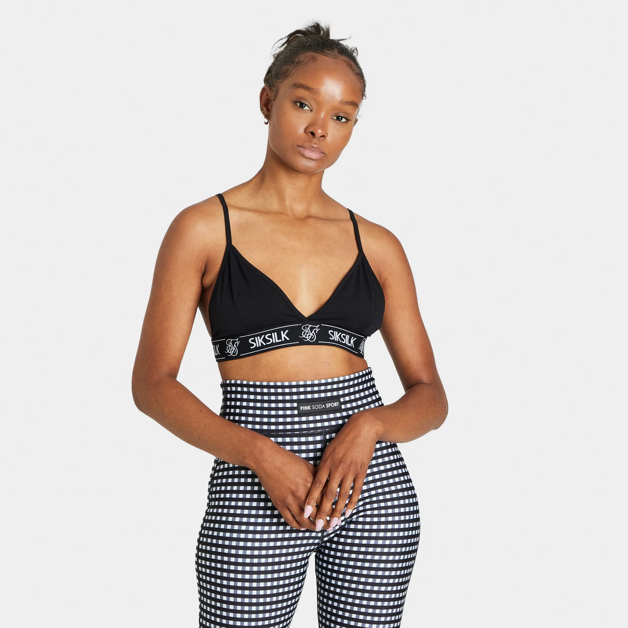 Sik Silk Women's Triangle Bralette / Black sold by JD Sports
