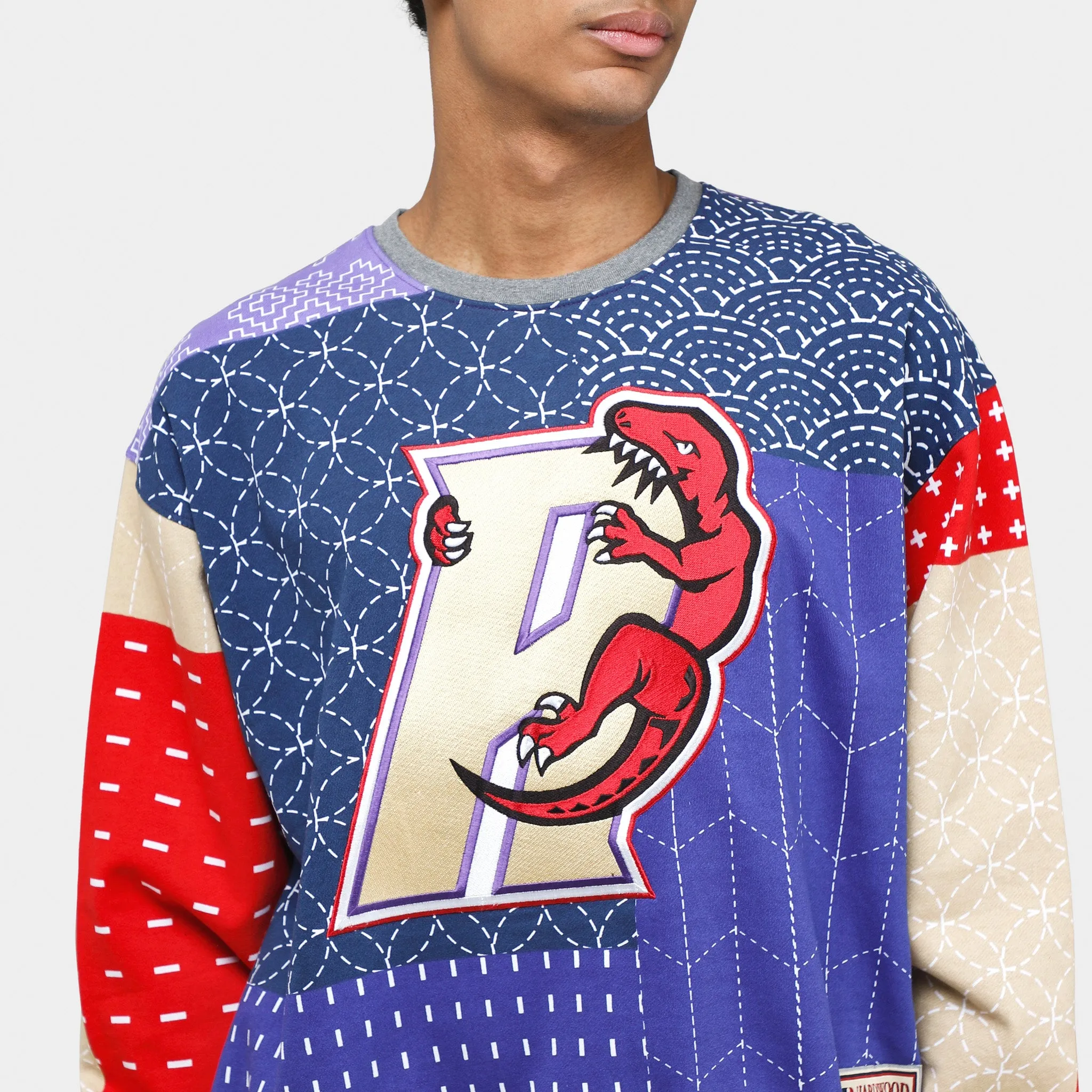 Mitchell & Ness Raptors Kapital Pun Crewneck / Purple sold by JD Sports product image thumbnail 4