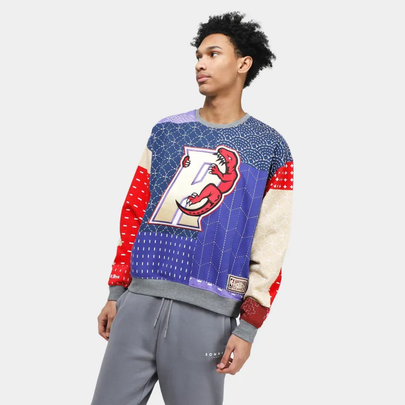 Mitchell & Ness Raptors Kapital Pun Crewneck / Purple sold by JD Sports