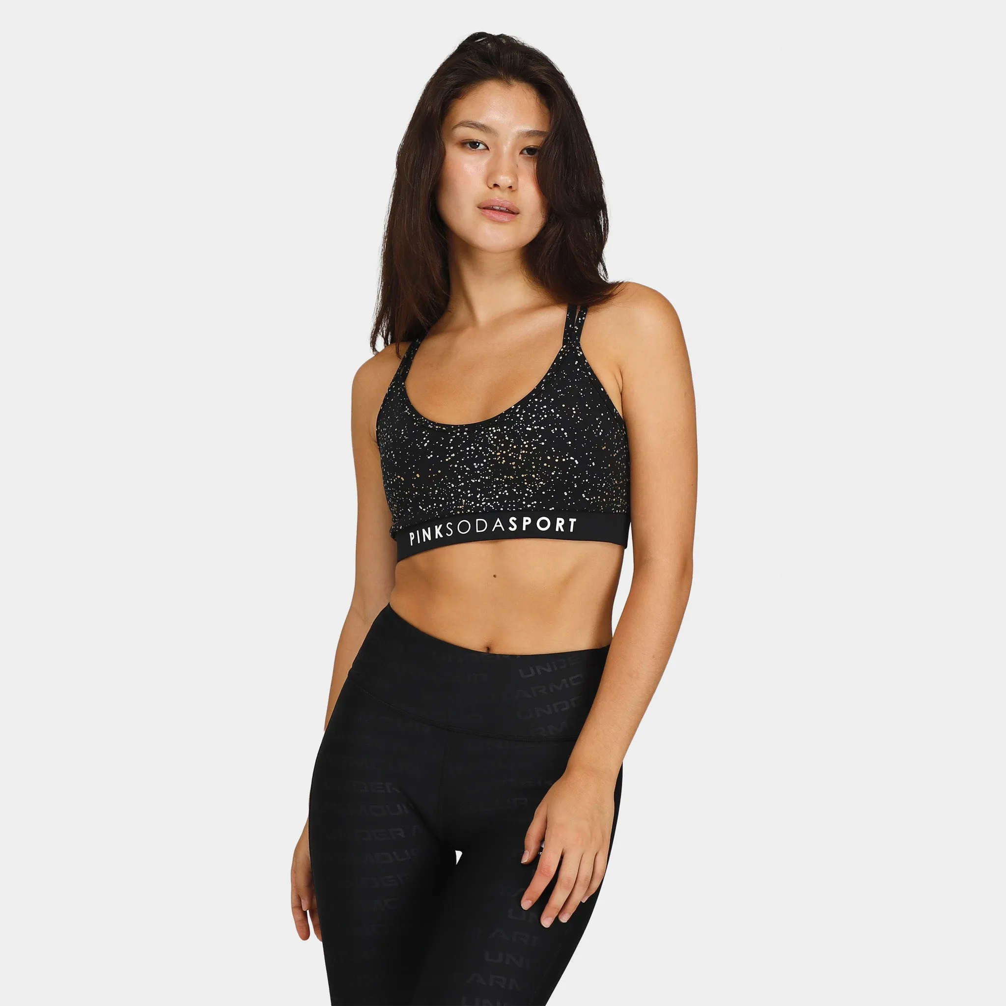 Pink Soda Sport Women's Sparkle Sports Bra / Black sold by JD Sports