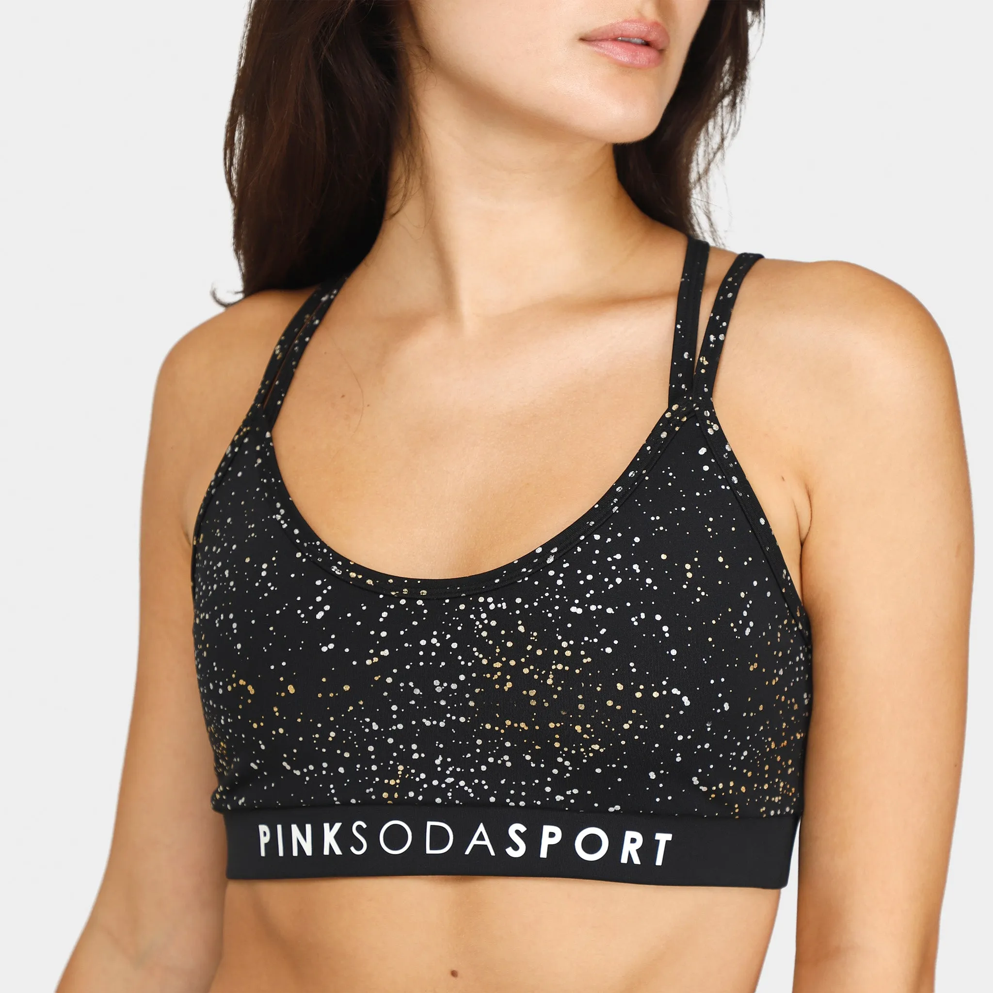 Pink Soda Sport Women's Sparkle Sports Bra / Black sold by JD Sports product image thumbnail 4