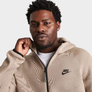 Nike Sportswear Tech Fleece Windrunner Full Zip Hoodie Khaki / Black sold by JD Sports