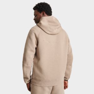 Nike Sportswear Tech Fleece Windrunner Full Zip Hoodie Khaki / Black sold by JD Sports